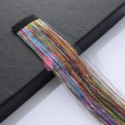 Extensie de par suvita simpla dreapta Vigurous de 50 cm cu clips SUV141 - Color cu Reflexii Holografice